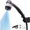High Pressure RV Shower Head with Hose and On Off Switch, 3 Flow Rate for Saving Water, Matte Black