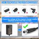 EGK 12V Battery Charger for Kids Ride On Toys Car with 6.6Ft Cable, for Best Choice Products Wrangler SUV Kid Trax Dynacraft Toy Cars Universal Charging Baby Riding Toy Power Supplies