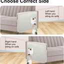 Cat Scratch Sofa Protector,27.6" L*19.6" W Cat Scratch Furniture Protector Pad Couch Arm Sheild with Natural Sisal for Protecting Couch Sofa Chair FurnitureBeige/Left Handed