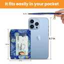 ZYAOTWQZ small wallet women, RFID thin wallet for women, thin ladies credit card holder (Blue Moon 1)