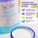 Bubs Whole Goat Milk Formula with Iron, Goat Milk-Based Powder, for Infants 0-12 Months, Made with Non-GMO Goat Milk, 20 oz (EXP 06/06/28)