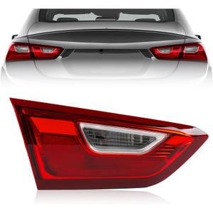 Halogen Inner Tail Light Assembly for Chevy Malibu 2016-2023, Halogen Rear Running Reversing Light Inner Tail Lamp Taillight Assembly for Chevy Chevrolet Malibu 84130996 GM2802114C, Driver Side