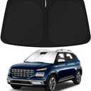 KUST Windshield Sun Shade for 2020-2024 2025 Hyundai Venue Accessories Custom Fit Sunshade Sun Visor Protector Foldable Blocks UV Rays Keep Your Car Cooler