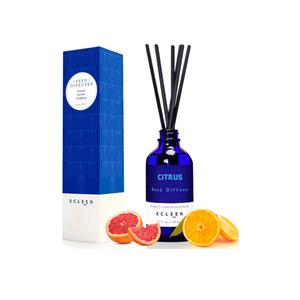 Reed Diffusers Set, 3.7 Oz Scent Diffuser, 6 Reed Diffuser Sticks, Home Fragrance Hyacinth, Peony & Citrus, Aromatherapy Oil Diffuser Reeds, More Masculine Scent, Bathroom & Office Decor 110ml