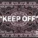 KEEP OFF Cashew Floral 6.6x9.8 ft Plush Area Rug Hypebeast Room Decor, 6'7" x 9'11"