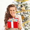 30PCS Christmas Stress Balls,Squishy Balls,Squishy Squeeze Balls Bulk Fidget Toys for Adults,Stress Relief Balls, Party Favors,Birthday Gift (Colorful-dujiao)