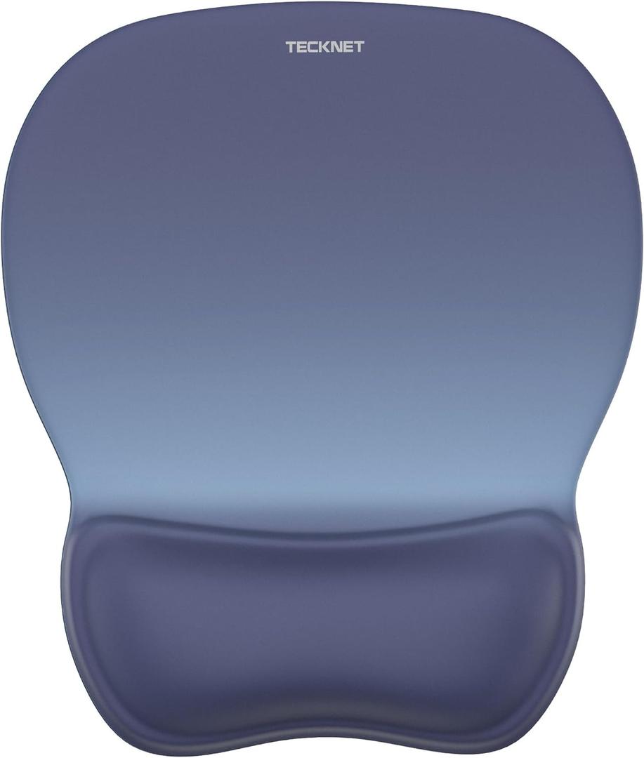 TECKNET Gel Mouse Pad with Wrist Rest, Ergonomic Office Mousepad with Wrist Support - Non-Slip & Smooth Surface Comfortable Desk Accessories Mat for Office, Gaming and Study - Gradient