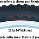 USONG Bike Kickstand Children's Bicycle Kickstand Stand Folding Cycling Center Bracket 12" 14" 16" 18" 20" 22" 24" 26" 28" Bike Racks