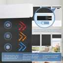 DENFOON Motorized Blinds with Remote control, Custom Blackout Smart Blinds [with Cover],Electric Blinds with Complimentary Solar Panel, Cordless Automatic Roller Shades for Windows (Black24"W x 72"H) (C-black (Solar Panels Charging))