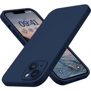 CellEver Heavy-Duty Silicone Case for iPhone 14 [Camera Protection] [Anti-Oil Coating] Military Drop Protection, Soft Scratch-Free Interior, Navy Blue