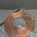 1 Set 25 Ft of 5/16 Inch OD Brake Line Tubing Kit Flexible Copper Coated Brake Line Tube Roll Coil with 16 Inverted Flare Fittings Replacement