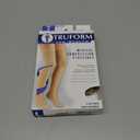 Truform 20-30 Mmhg Compression Stockings for Men & Women, Thigh High Length, Dot Top, Closed Toe, Beige, Medium (Medium (1 Pair))