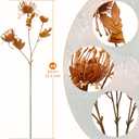 6PCS 23.6inch Orange Artificial Mums Flowers Faux Chrysanthemum with 18 Heads Fake Spider Mum Flower Long Stem Fall Pincushion for Home Wedding Thanksgiving Centerpieces Party Home Decoration