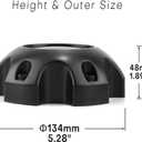 Wheel Center Caps for Ultra Motorsports 6 Lug Center Hubcaps, P/N: 89-9765 C812206, 4 Pack Black Center Cover Ror Rim