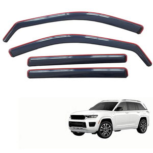 Inchannel Wind Deflector Rain Guards Window Visor Compatible with Jeep Grand Cherokee L 2021-2024 Vent Smoke Visor 4pcs