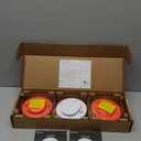 Kidde Smoke Detector, 10-Year Battery Powered, with LED Status Lights, 85 dB Alarm, 5-inches, 20SD10, 3 Pack