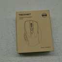 TECKNET Wireless Mouse (BT5.0/3.0 & 2.4G) Rechargeable 4800 DPI Silent USB A & Bluetooth Mouse 6 Buttons, Wide Compatibility - Green