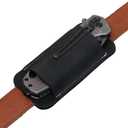 Sanseenia Leather Knife Sheath, Horizontal Carry Knife Sheath for Belt, Pocket Knife Holster, EDC Pocket Belt Pouch Organizer for Men, Open Bottom Design (Brown)