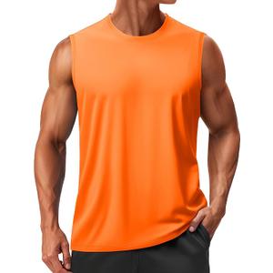 TACVASEN Men's Sleeveless Shirts Quick Dry Tank Tops for Men Sun Protection UPF 50+ Athletic Gym Workout Muscle Shirts S