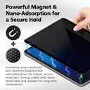 360° 4-Way Magnetic & Nano Adsorption Privacy Screen Protector for iPad Pro 13 Inch M5 2025 / M4 2024 | Detachable, Anti-Spy, Anti-Fingerprint | Works in Both Landscape & Portrait Modes