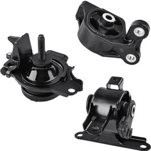JDMON 3Pcs Engine Motor & Transmission Mount Kit Replacement for Honda Fit L4 1.5L 2007 2008 Auto Trans Compatible with AM500, A4537, A4552, 9437, 9285, 50826SELE01, 50805SLAA81, 50810SLA981