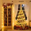 JMEXSUSS 100 LED String Lights Indoor Bedroom, 8 Modes Warm White Christmas Lights Plug in, 33ft Connectable Room Fairy Twinkle Light Outdoor for Mirror Room Home Garden Xmas Tree