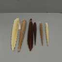 SUNBEAUTY Boho Paper Fans Party Decorations Paper Leaves for Decoration Natural Party Decorations Paper Fans Classroom Decoration Paper Fans Backdrop Decor Brown Birthday Decorations, Set of 9