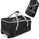 GRAOSO Car Seat Travel Bag with Wheels Compatible with UPPAbaby Aria and Mesa, Infant Padded Car Seat Carrier for Airport, Car Seat Gate Check Bag for Travel with Luggage Tag, Black, Bag Only