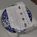 Selamica Ceramic Dessert Plates Set of 6, 6 Inch Appetizer Plates for Kitchen, Microwave & Dishwasher Safe, Vintage Blue