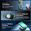 2 x teloxy Magnetic for Samsung Galaxy A26 5G Phone Case,Shockproof Protective Durable Slim Translucent Matte Anti-Fingerprint Phone Case,Green