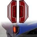 UTV LED Tail Lights Compatible with Polaris Ranger 900 XP 1000 570 Full Size 2014-2024, General XP XP4 1000 2017-2021, Replaces #2412774 2411866, Red Taillights Brake Stop Light (2 pack)