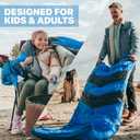 MalloMe Sleeping Bags for Adults Cold Weather & Warm - Backpacking Camping Sleeping Bag for Kids 10-12, Girls, Boys - Lightweight Compact Camping Essentials Gear Accessories Hiking Sleep Must Haves, Blue