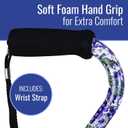 DMI Adjustable Designer Cane with Offset Handle, 1 Count