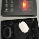 Red Light Therapy & Vibration Knee Massage Cordless, Multi-wavelength 660nm & 850nm Infrared Portable Heated Knee Brace, Red Light Therapy Wrap for Knee/Elbow/Shoulder Joints, 20-min Timer (Black)