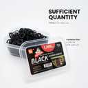 2 x Beauty Town Hair Tie Rubber Bands - 1000pcs/500pcs Soft Stretchy Elastic Bands for Braids, Ponytails & Bun