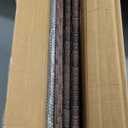 DIMAR GARDEN Outdoor Coffee Table Wicker Patio Side Table with Glass Top, 25.2in Mixed Brown