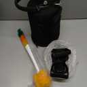 YONICOER Insulated Water Bottle 64oz,Triple Wall Vacuum Stainless Steel(Dishwasher Safe),Leak Proof & Non-BPA, Flask Jug with Paracord Handle & Straw Spout Lids Sports Black