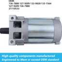 Starter Motor & Relay for 2P77F Engines for Toro TimeCutter Titan HD Lawn Mowers Replace 136-7880 133-1564 127-9209 133-9828