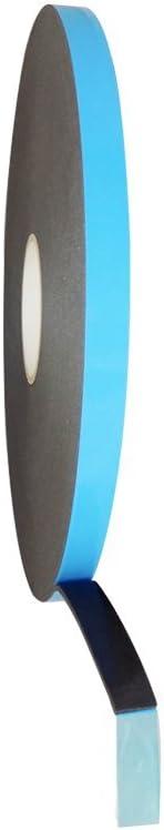 T.R.U. DC-PEF06P Black Double Coated Window Glazing Tape Weather Resistant: Glass Bonding, Panel Installation, Gap Filling, Insulated Casements, and More: 1/16 in. Thick x 3/4 in. Wide x 150 ft.