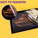 RENLITONG Orange Iron on Vinyl 12Inch by 20ft Roll HTV Heat Transfer Vinyl for T-Shirt HTV Rolls for All Cutter Machine - Easy to Cut & Weed for Heat Transfer Design