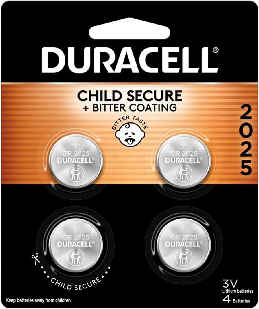 DURDL20254PK - Duracell Button Cell Lithium Battery 2025 4 pack