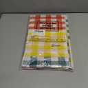 Ganeen 6 Pcs Gingham Checkered Tablecloth Camp Bachelorette Party Decorations Supplies 84 Inch Plastic Round Table Covers Gingham Checkered Tablecloth for Birthday Picnic Bridal Baby Shower Outdoor (Multi Color)