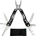14-in-1 Safety-Locking Stainless Steel Multitool Pliers – Folding Pocket Knife with Screwdrivers, Bottle Opener & Nylon Sheath for Camping,outdoor sports and Survival