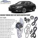 Amazon.com: Nakuuly Timing Belt Kit with Water Pump Compatible with 2003-2018 Honda Accord Crosstour Odyssey Pilot Ridgeline MDX RDX RL TL TSX ZDX Saturn Vue 3.0L 3.5L 3.7L Replaces TKH002 TCKWP329 19200-RDV-J01 : Automotive