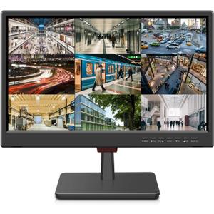 Jexiop 19 Security Monitor,Small Surveillance Monitor HDMI VGA and BNC Input,Computer Monitor with Speakers for CCTV DVR Office and Home Security Camera System Surveillance