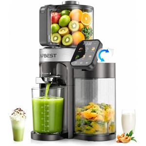Latest Cold Press Juicer Machine,6.5" Wide Chute,Easy to Clean