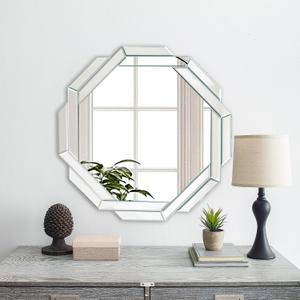 Bathroom Mirror-20X20 Wall Mirrors Decorative, Beveled Edge Frameless Mirror for Wall Bathroom, Vanity Room, Bedroom, Living Room and Enterway