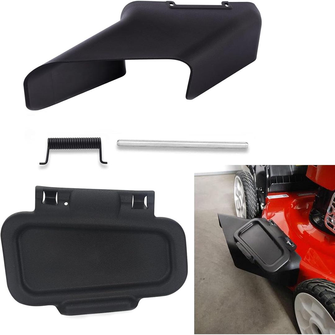 115-8447 Side Discharge Chute & 115-8449 Side Deflector - 99-5293 Torsion Spring - 136-8672 Cover Rod, Compatible with Toro Lawn Mower, for Many 22" Recycler Lawn Mower 2009-2015