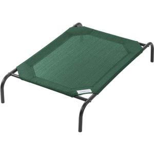 Coolaroo The Original Cooling Elevated Pet Bed, Medium, Brunswick Green, 42"L x 25.5"W x 8"Th, Style: Medium Dog Bed