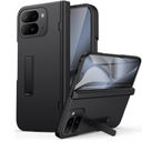 ASAFCASE for Google Pixel 10 Pro Fold Case with Stand, Hinge Protection & Outer Screen Protector, Slim Rugged Shockproof Durable Phone Protective Cover Case for Google Pixel 10 Pro Fold 5G 2025, Black